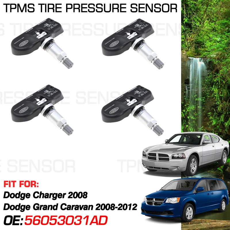 

Для Dodge Charger 2008 Dodge Grand Caravan Ram C V Tradesman 2008-2012 433 MHz Система контроля давления в шинах 56053031AD