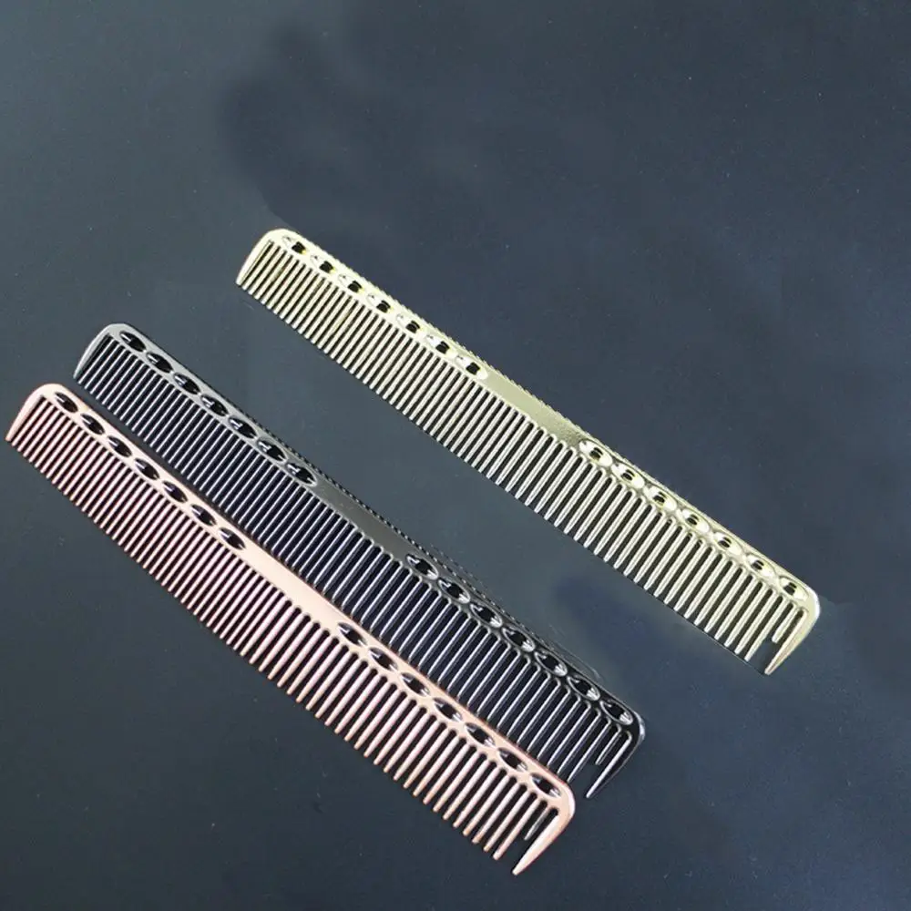 

Comb Solid Color Space Aluminum Anti-static Hairdressing Hair Cutting Hairbrush