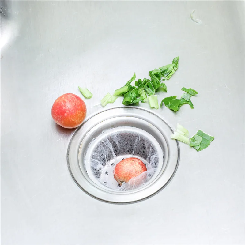 Мешок для мусора с фильтр отходов кухни 100 шт. мешок защиты от засорения воды | Дом