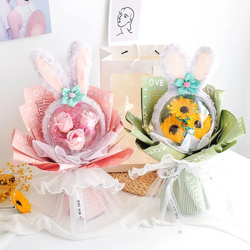 

Подарок на День учителя Tanabata, Искусственный акриловый шар Bobo, неувядающий цветок, креативный подарок