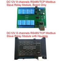 dc 12v 8 channel network rs485tcp modbus slave relay module ethernet relay network switch module et48a08