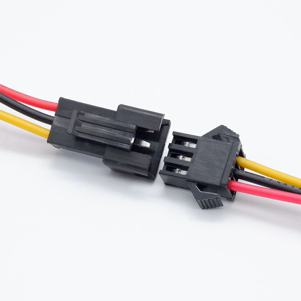 Pinos Plugue Macho e Fêmea Fio Conector Fio Fio Cabo Cabo Pigtail Plug para Tira Led 10 Pares 15cm Sm2.54