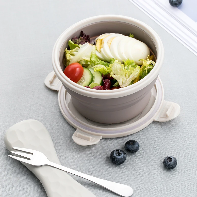 

Multiple Specifications Lunch Box Fold Heating Keep Fresh Food Container Camping Office School Leakproof Portable Bento Box