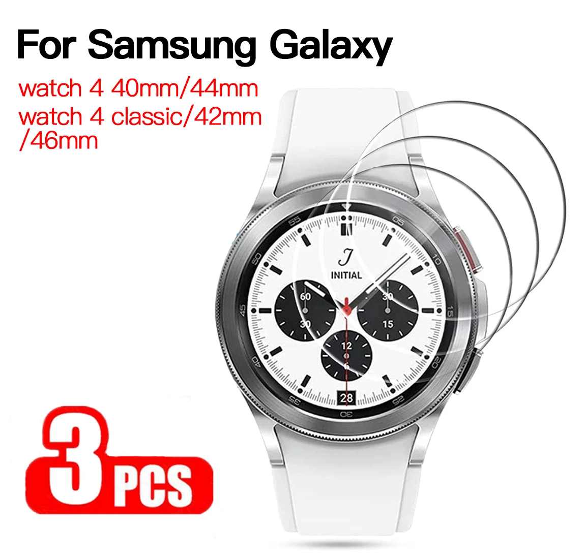 Закаленное стекло для Samsung Galaxy Watch 4 classic Active 2 Gear S3 44 мм 40 46 42 HD Прозрачная