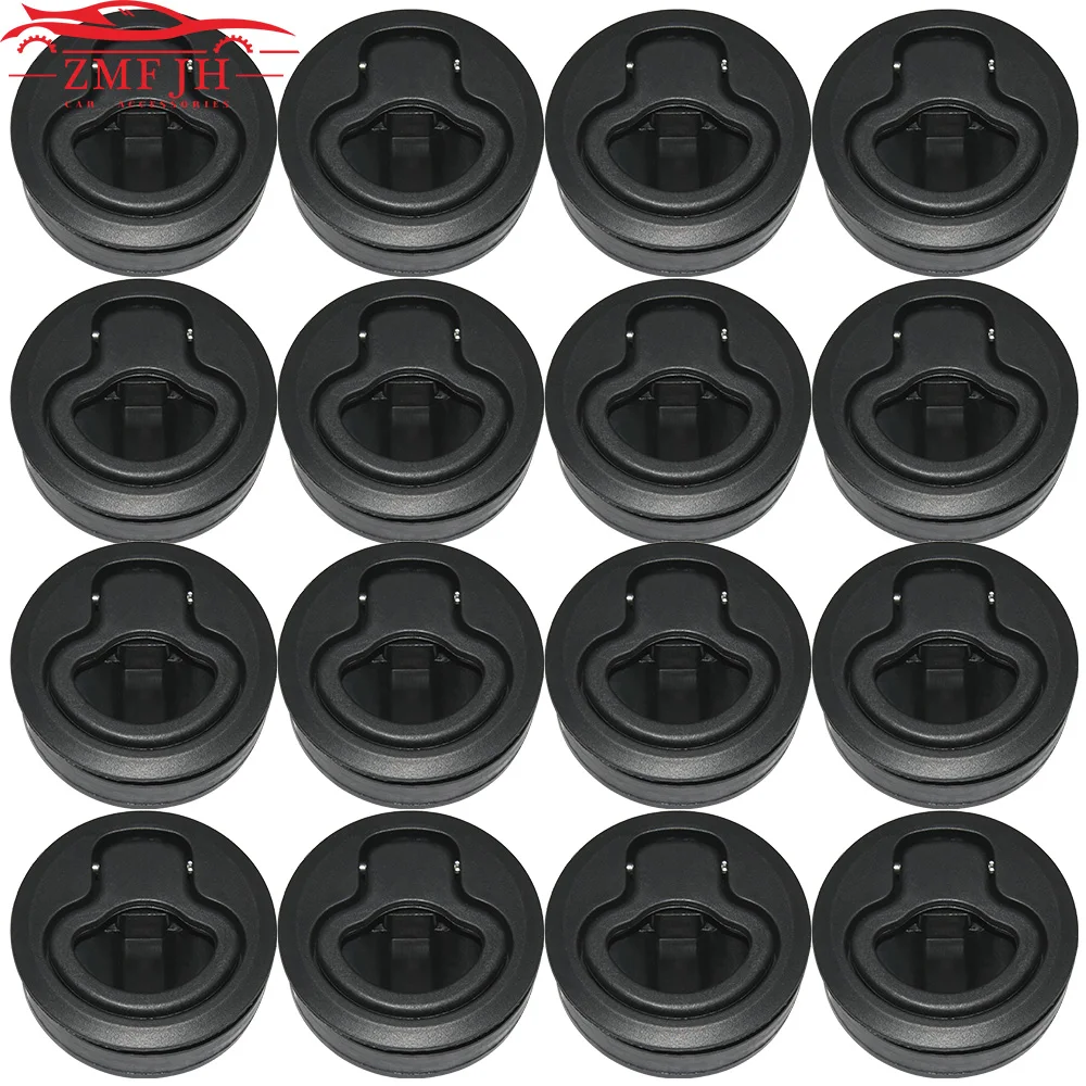 16PCS Locking Flush Pull Flush Pull Latch Slam Latch Marine Slam Latch for Marine Deck Door Locker Hatch Hatch Latch Lock Plasti