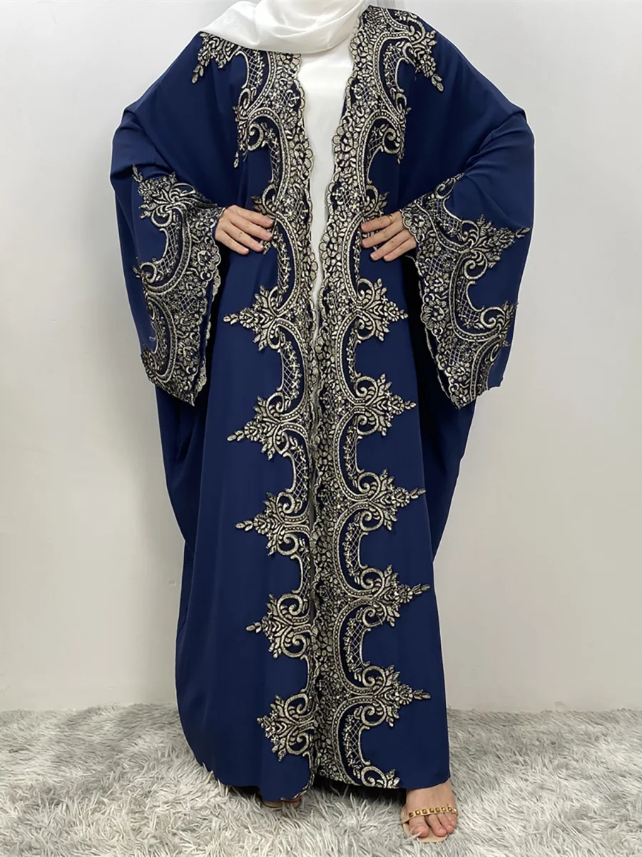 Одежда Рамадан мусульманский кафтан для женщин кимоно Турецкая мода абайя Дубай