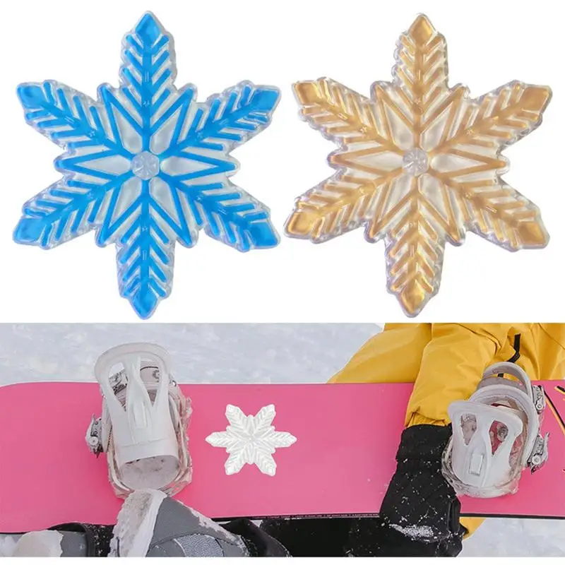 Тяговый коврик для сноуборда в форме снежинки противоскользящий 3D поднятый