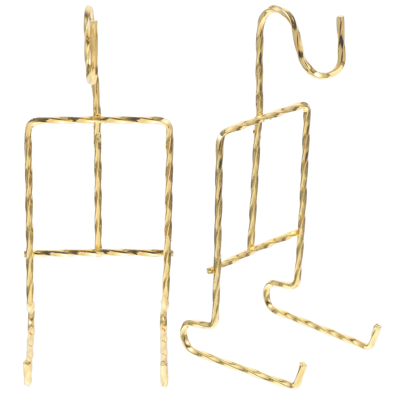 

2 Pcs Saucers Draining Hanger Coffee Mug Display Rack Tea Cup Shelf Desktop Poker Table Cup Holders Iron Tea Cup Display Stand