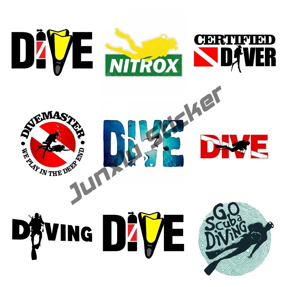 

Dive Flag Scuba Diving RV Decal Auto Bumper Window Car Stickers DIY Waterproof Graffiti Sticker Windshield Vehicle Decal