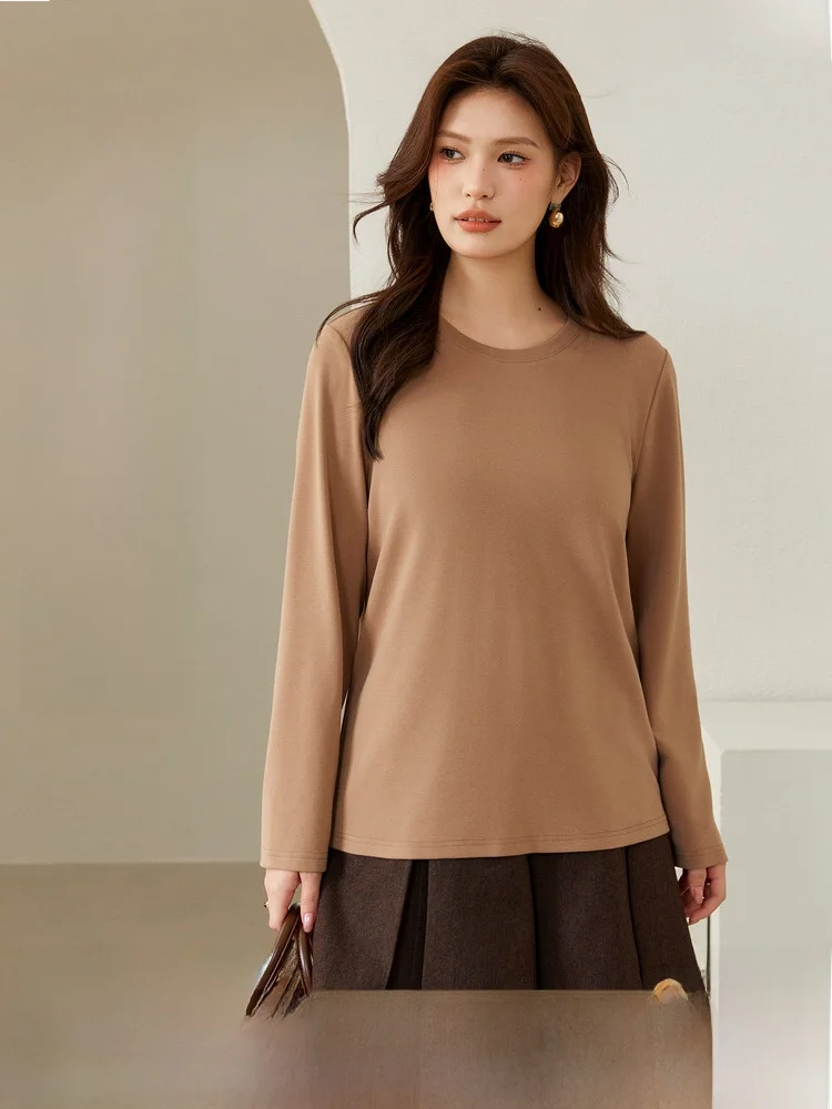 Плюс Размер Slim Show Женская одежда больших размеров Простая элегантная базовая