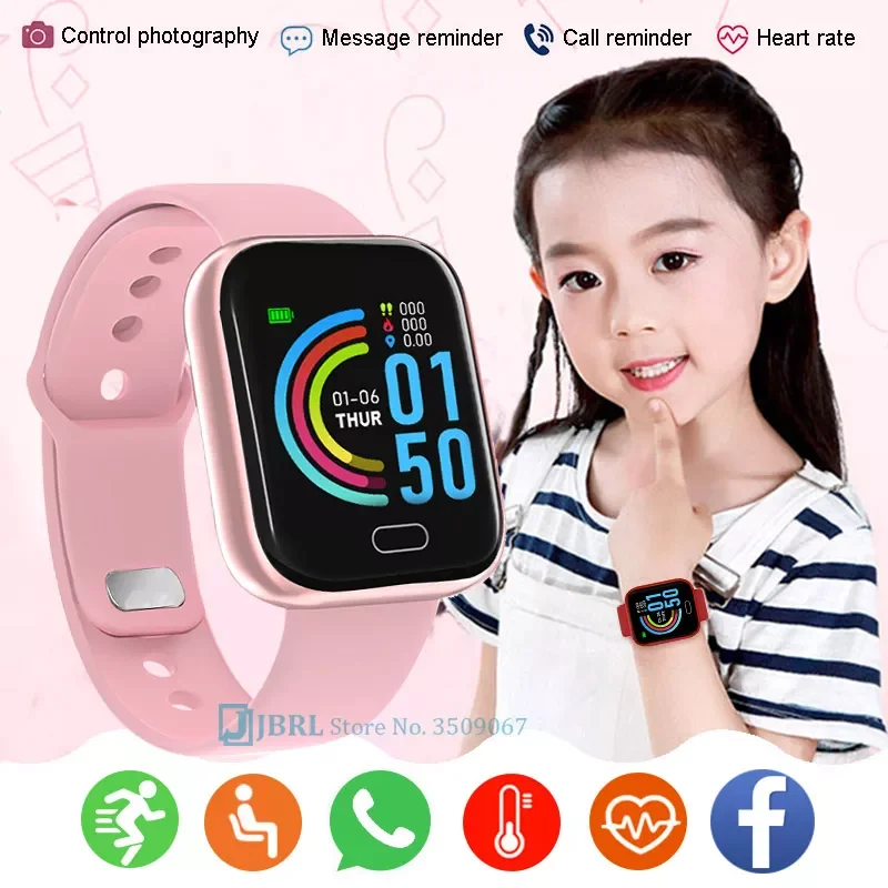 

Kids Smart Watch Boys Girls Sports Smartwatch Heart Rate Sleep Smart Clock Fitness Tracker Smart-watch For10-18