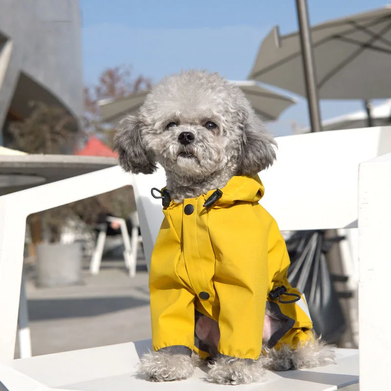 Dog Reflective Raincoat Waterproof Suits Cape For Small Medium Dogs Hooded Jacket Poncho Pet Rain Coat Outdoor Puppy Clothes |
