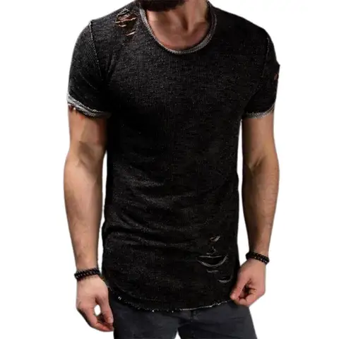 Мягкая Мужская рубашка, 6 размеров, летний модный пуловер, приятная для кожи летняя футболка из хлопчатобумажной смеси для бега