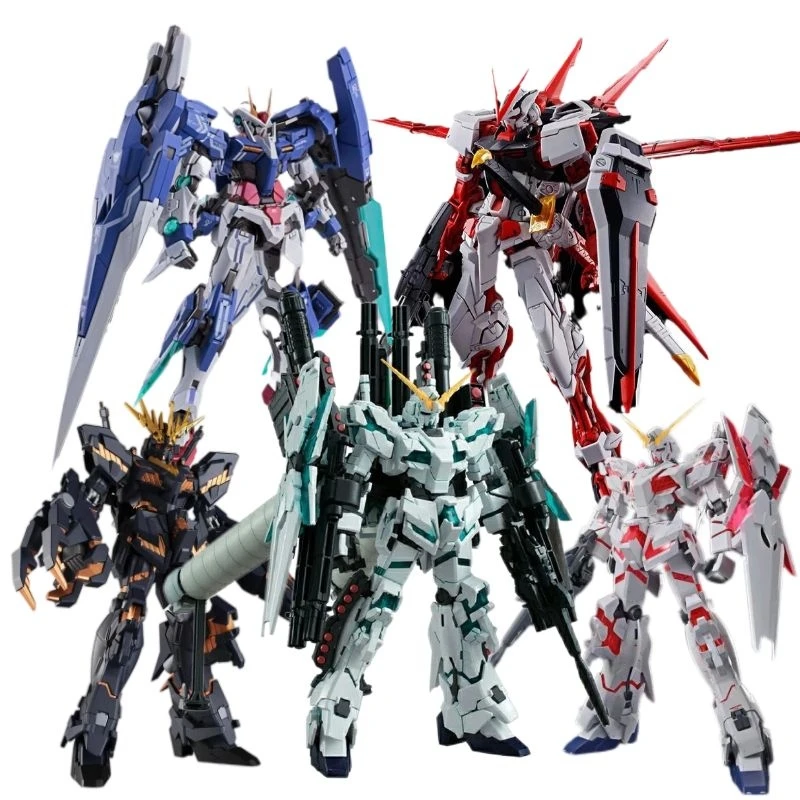 

Assembled Gunpla Action Figure Strike Freedom Unicorn Barbatos Banshee Anime Figure HG 1:144 Mobile Suit Boys Toys For Children