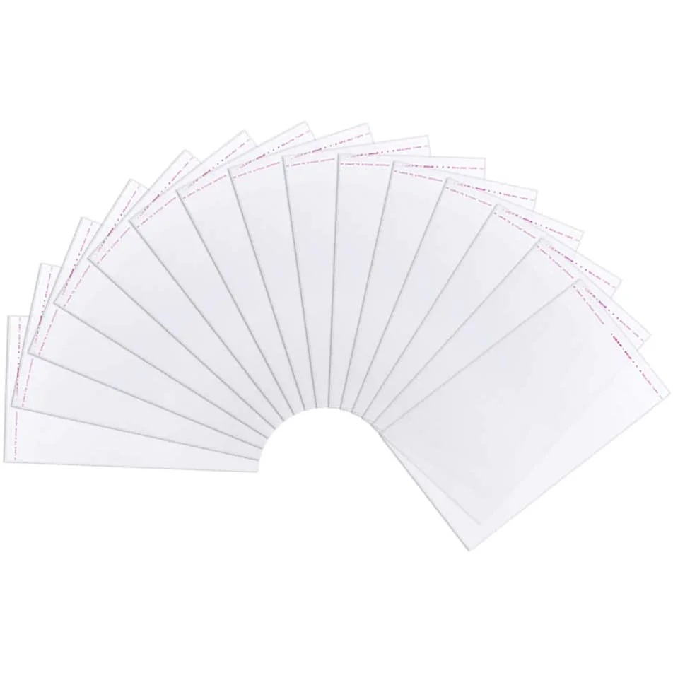 

300pcs Self Adhesive Bags Resealable OPP Cellophane Bags Clear Plastic Bag for Small Items Jewelry Gifts Storage 176x120x0.02mm