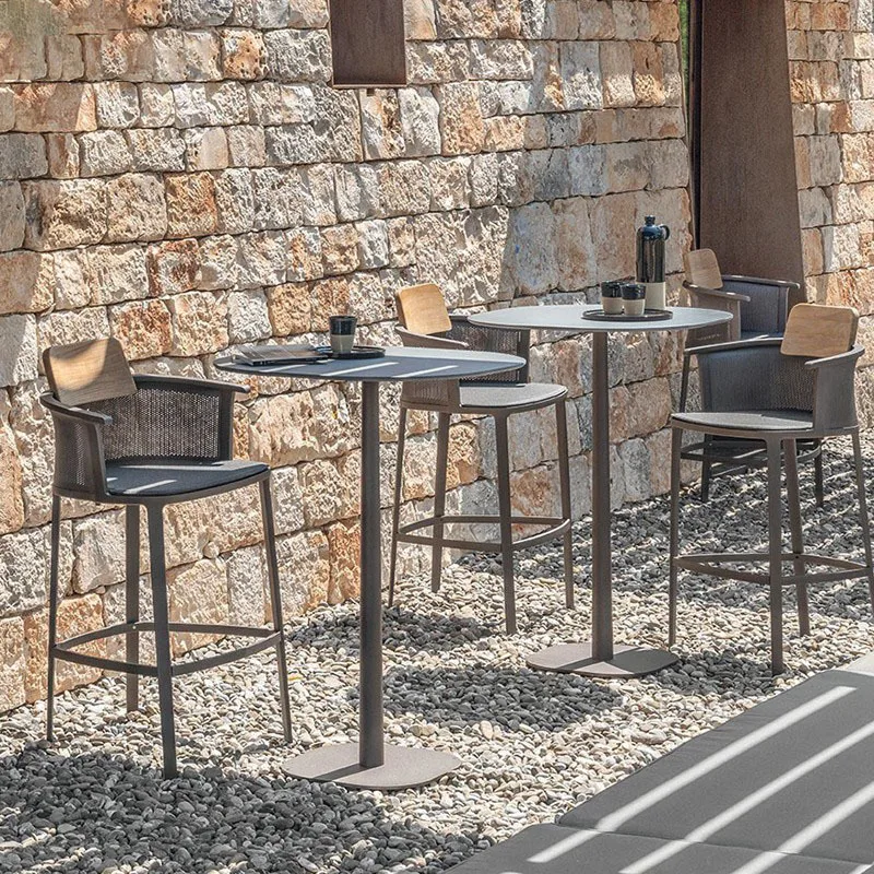 

Modern Outdoor Creative Bar Chairs High Backrest Stool Armchair Bar Chairs Balcony Cafe Taburetes Cocinas Kitchen Furniture