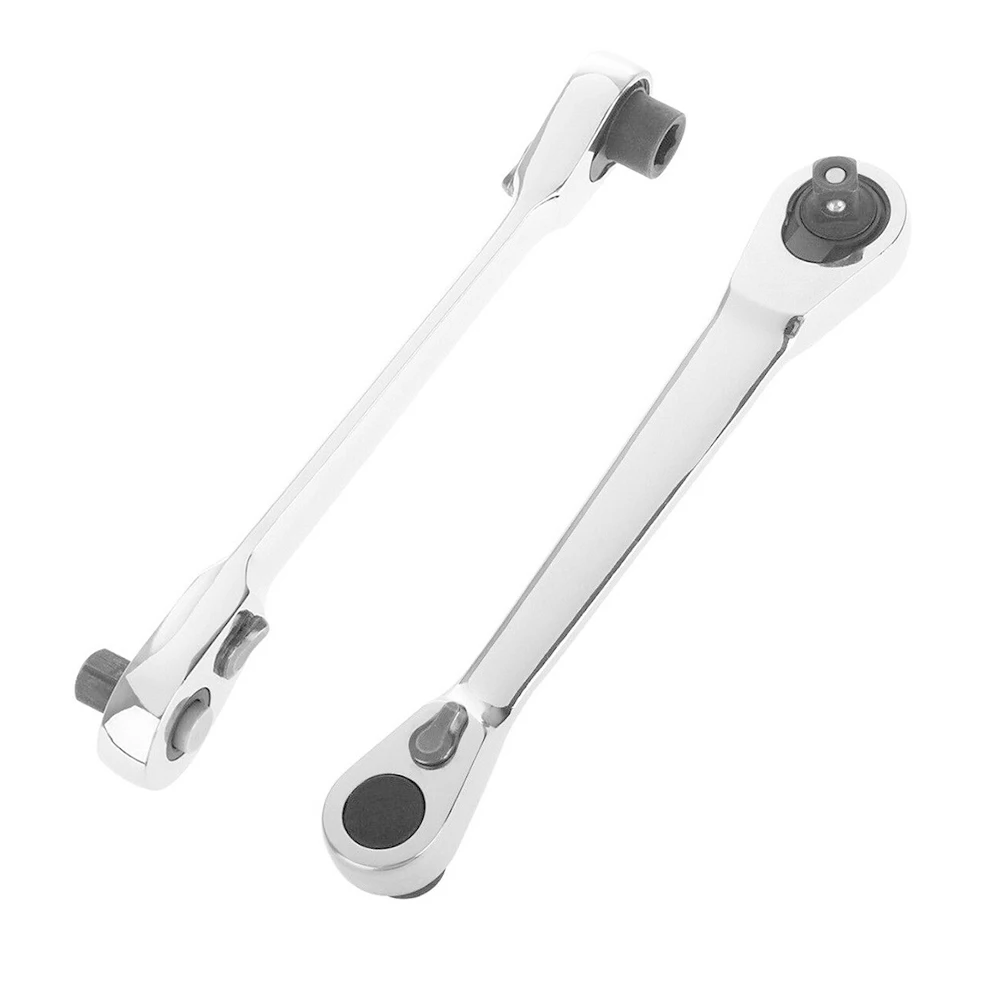 

Mini 1/4 Inch Double Ended Ratchet Wrench Rod Screwdriver Bit Tool Quick Release Ratchet Handle Wrench Hand Tools