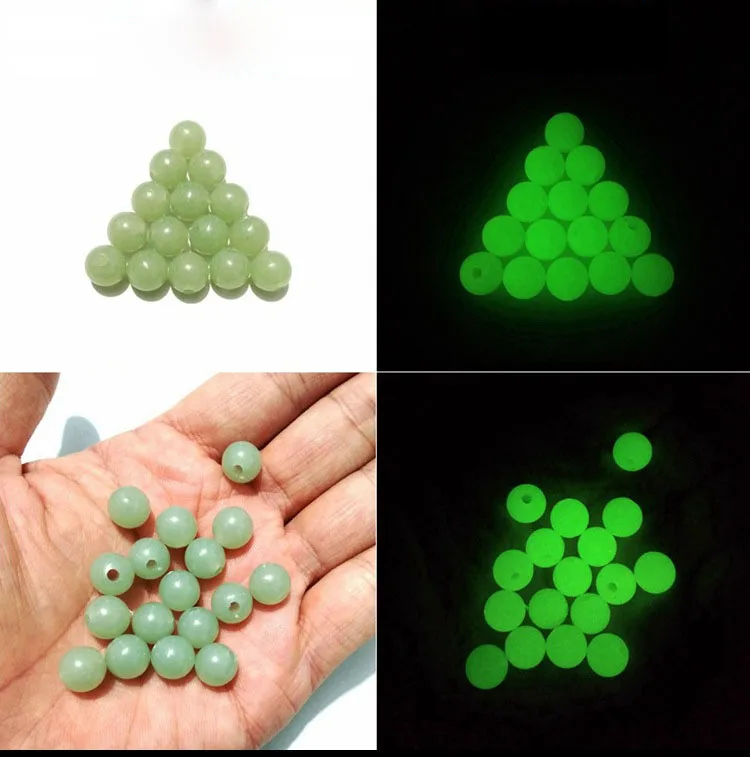 

4/5/6/8/10/12/14/16mm Luminous Rubber Shock Beads for Carp Fishing Rig Helicopter D-Rig Chod Rig Terminal Accessories B369