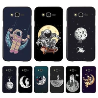 moon space astronaut phone case for samsung galaxy j4 plus j6 j5 j72016 j7prime cover for j7core j6plus