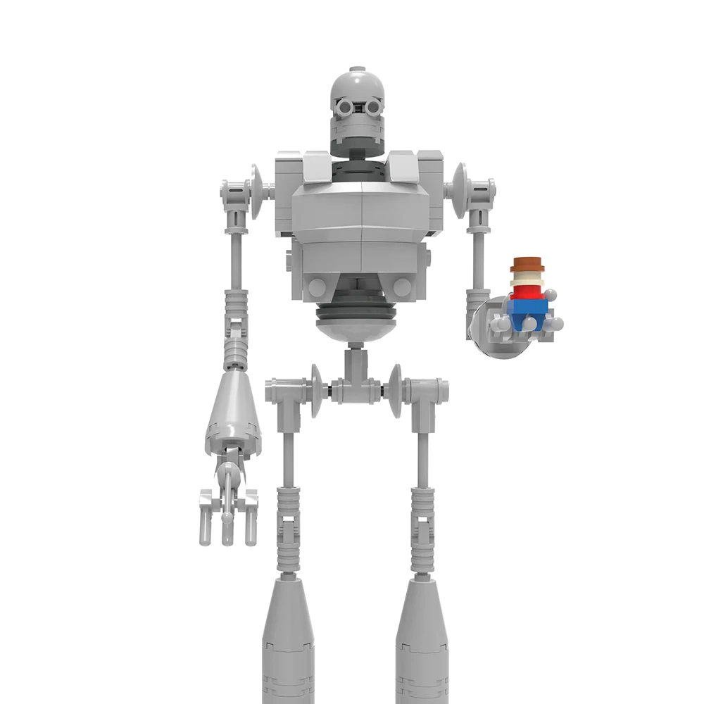 

Мини-робот MOC в сборе, фигурки железного робота, город, гигантская модель, строительные блоки, кирпичи, детские игрушки, подарки для мальчико...