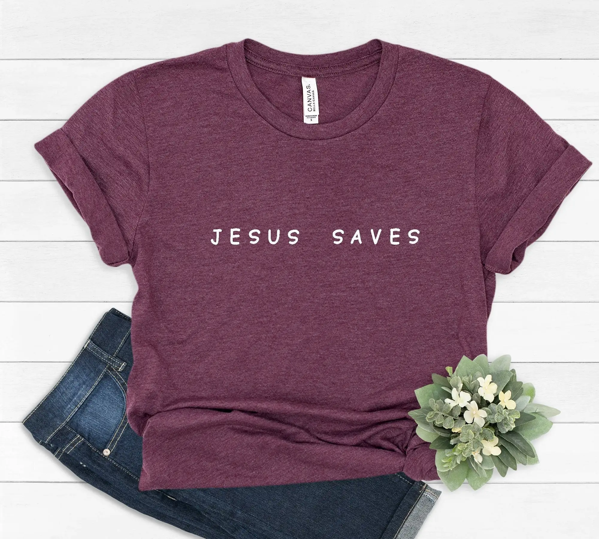 Футболка с изображением Иисуса и надписей на тему Библии