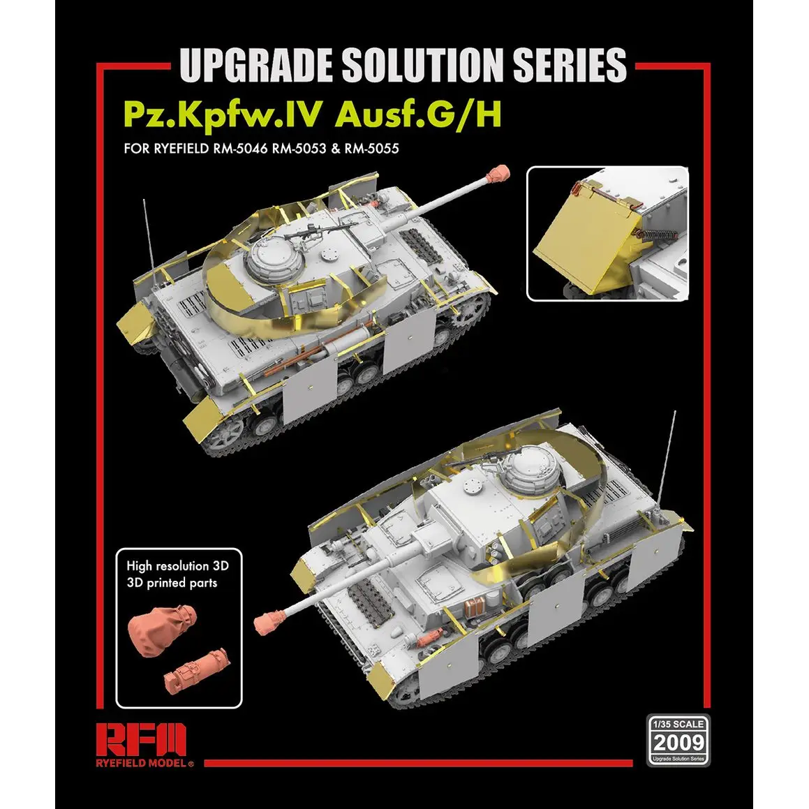 

Hobby Kit RYEFIELD MODEL RFM RM-2009 1/35 Upgrade Set for Pz.Kpfw.IV Ausf.G/H - Upgrade Detail Set DIY Toy