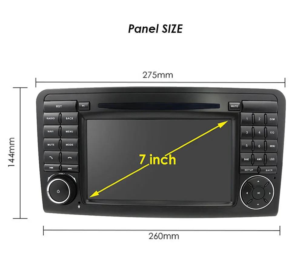 

ML GL radio Navigation android For ML class W 164 2005-2012 GL class X164 2005-2012 WIFI OBD