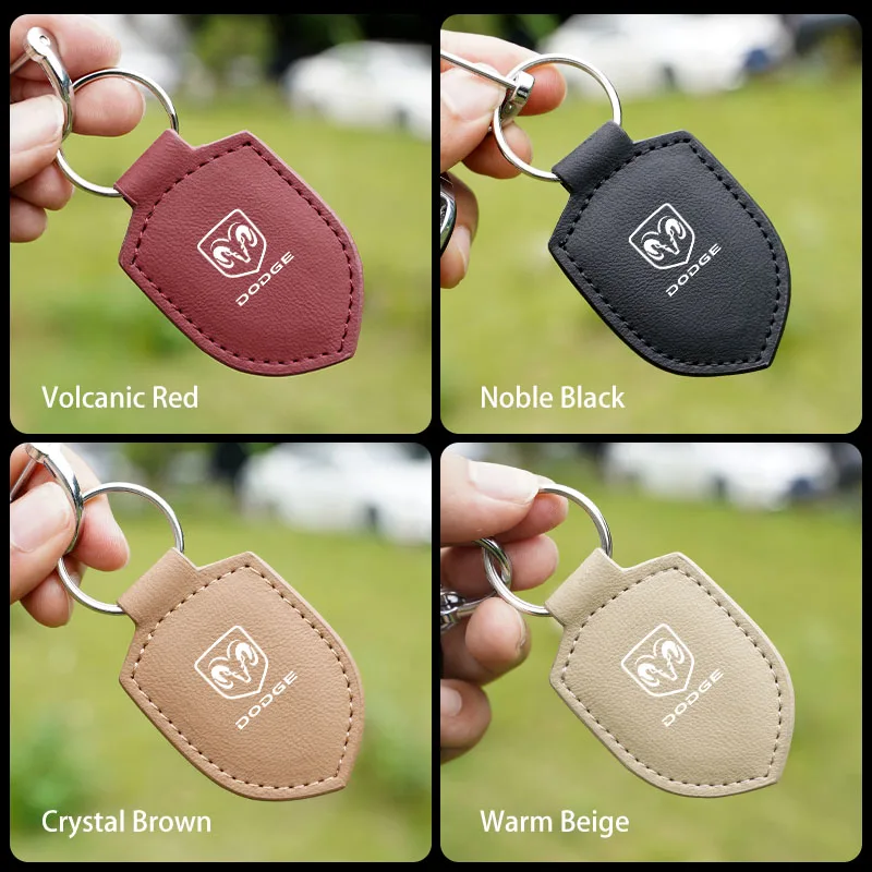 

Car Key Chain Exquisite Leather Simple And Practical Small Pendant For Dodge Journey 1500 Challenger Dart Caravan Caliber Nitro