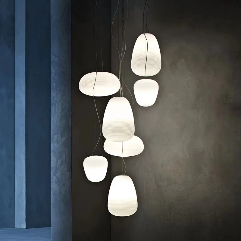 

Milky White Glass Pendant Light Kitchen Dining Table Study Living Room Home Decor Lighting Hanging Lamp