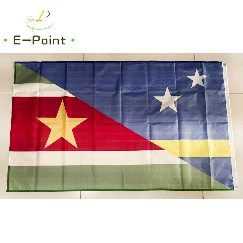 Флаг дружбы Suriname Curacao 2 фута * 3 фута (60*90 см) 3 фута * 5 футов (90*150 см) Размер рождественских украшений для домашнего баннера (art.: 3920cbca14e73) - 3920cbca14e73
