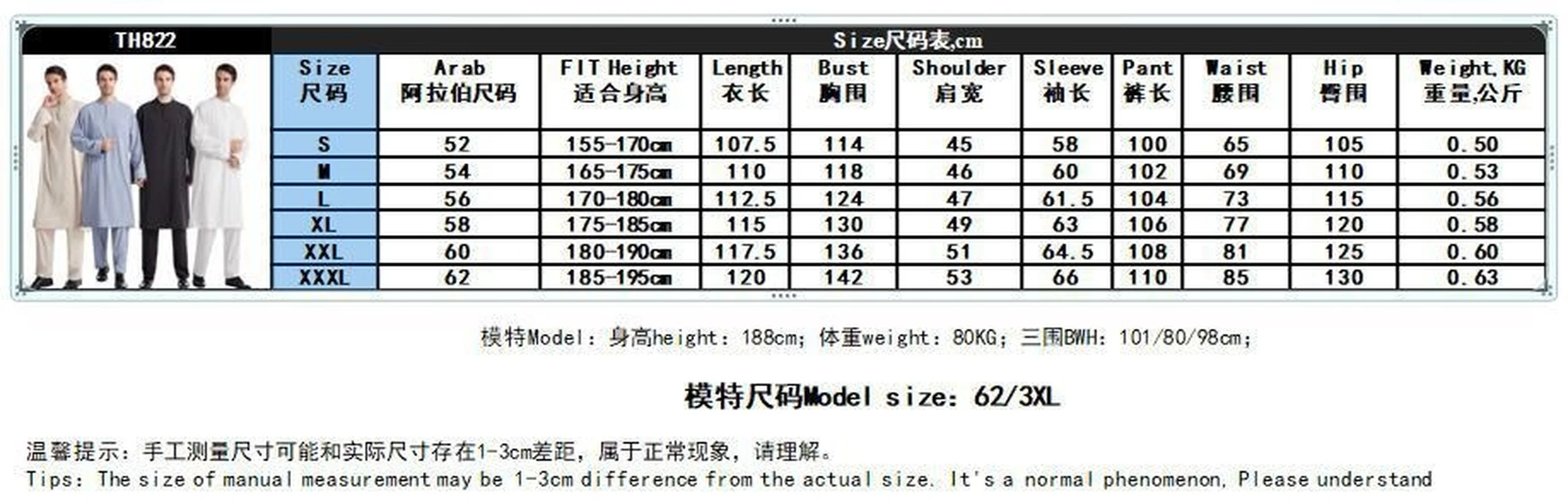 Ramadan Eid Muslim Fashion Men's Robe Set Button Crew Neck Casual Middle East Arabic Abaya Dubai Two Piece Suit Islamic Clothing