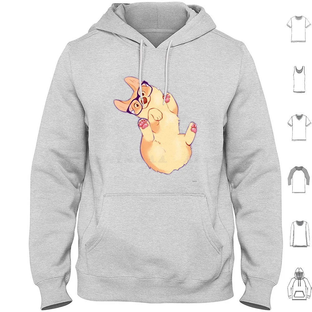 

Corgi Beans Hoodie cotton Long Sleeve Corgi Pet Animal Dog Puppy Cute