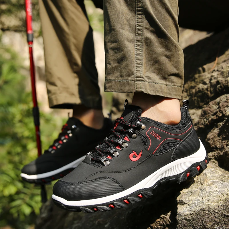 Men's Vulcanized shoes Hiking Shoes Non-slip Wear-resistant Outdoor Travel Walking Shoes Fashion Climbing Shoes Plus Size 47