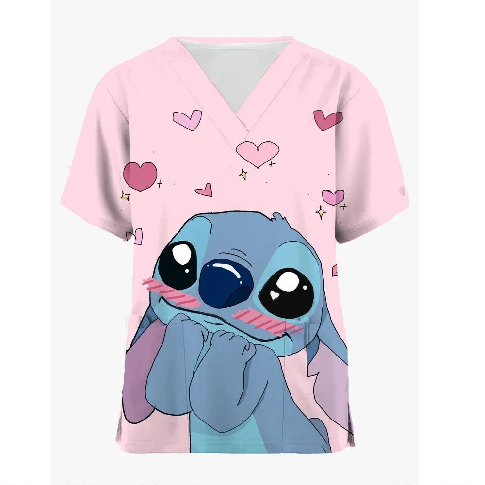 Униформа медсестры для персонала больницы женская униформа с принтом Микки