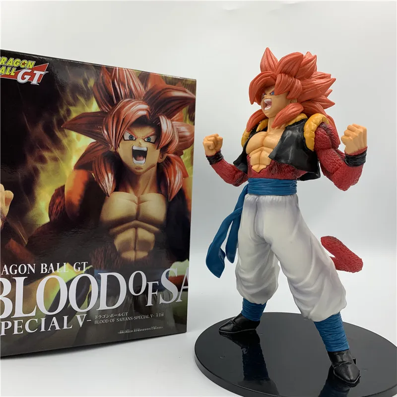 Фигурка из м/ф Драконий жемчуг Z Gogeta Goku Super Saiyan 4 аниме с красными волосами ПВХ