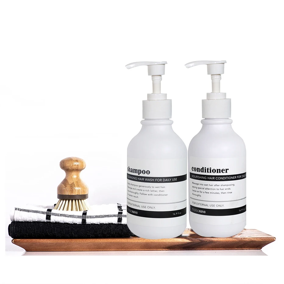 Матовая черная бутылка для лосьона 300 мл