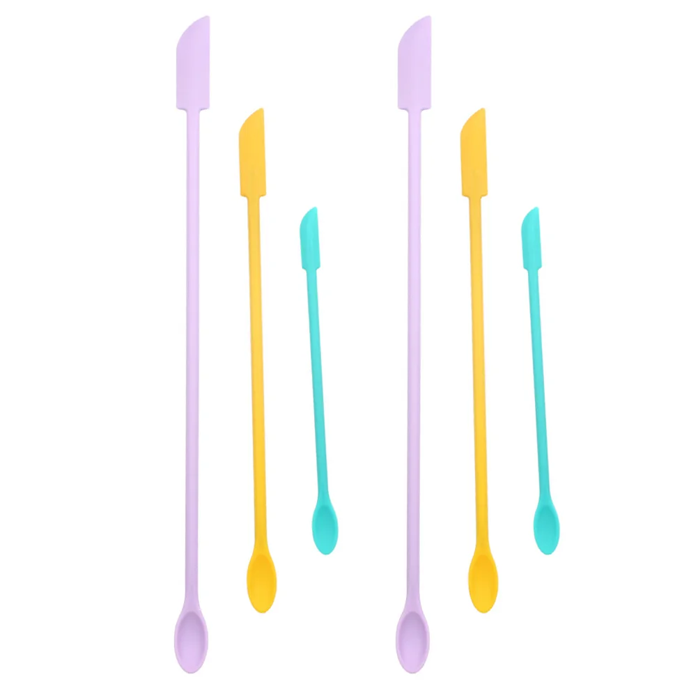 

6pcs Silicone Scraper Multi-functional Baking Spatula Scraper Cream Spreader