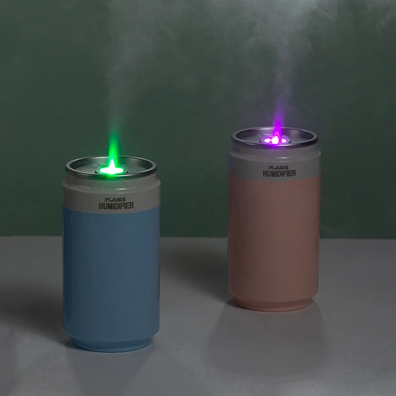 

Flame Humidifier Small Household Silent Bedroom Desktop and Car-Mounted Wireless Rechargeable Aroma Diffuser