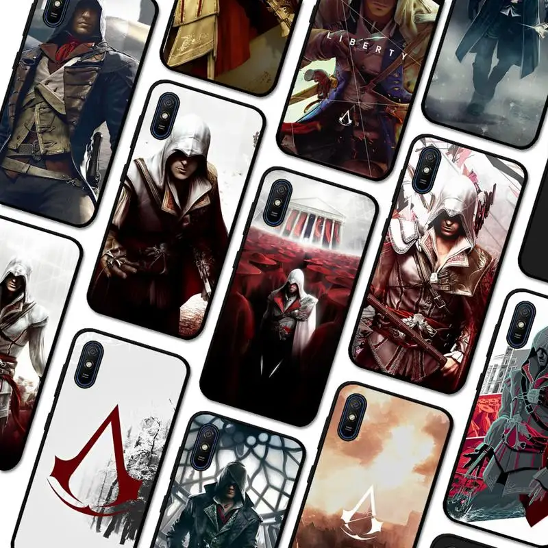 

MINISO A-Assassins Game Phone Case for Redmi 5 6 7 8 9 A 5plus K20 4X S2 GO 6 K30 pro