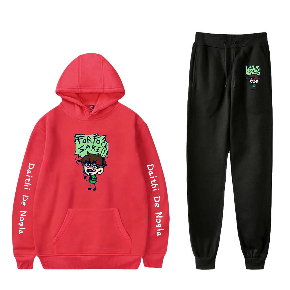 

Nogla Two Piece Set Women/Men Anime Hoodies+Jogger Pants Hot Sale Casual Trendy Christmas Present Clothes