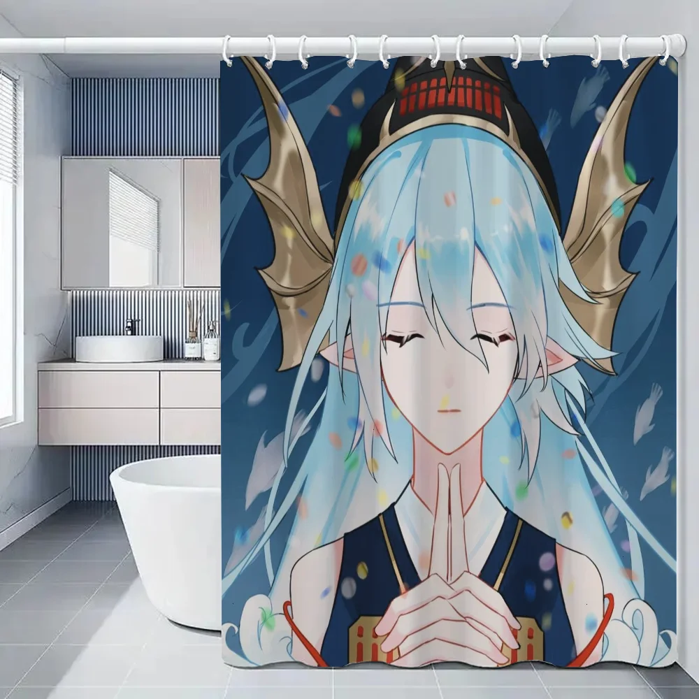 Onmyoji современный стиль занавеска для душа ванной комнаты водонепроницаемый