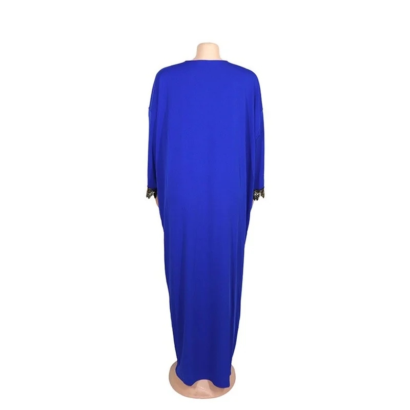 Elegant Embroidery O-Neck Muslim Dress Dubai Abaya for Women Caftan Marocain Kaftan Islam Robe Eid Mubarak Ramadan Abaya Dress