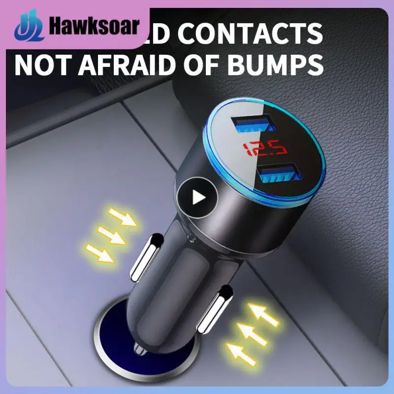 

With Led Voltage Current Display Cigarette Lighter Digital Display Car Charger Multifunctional Universal Car Charger Adapter 15w