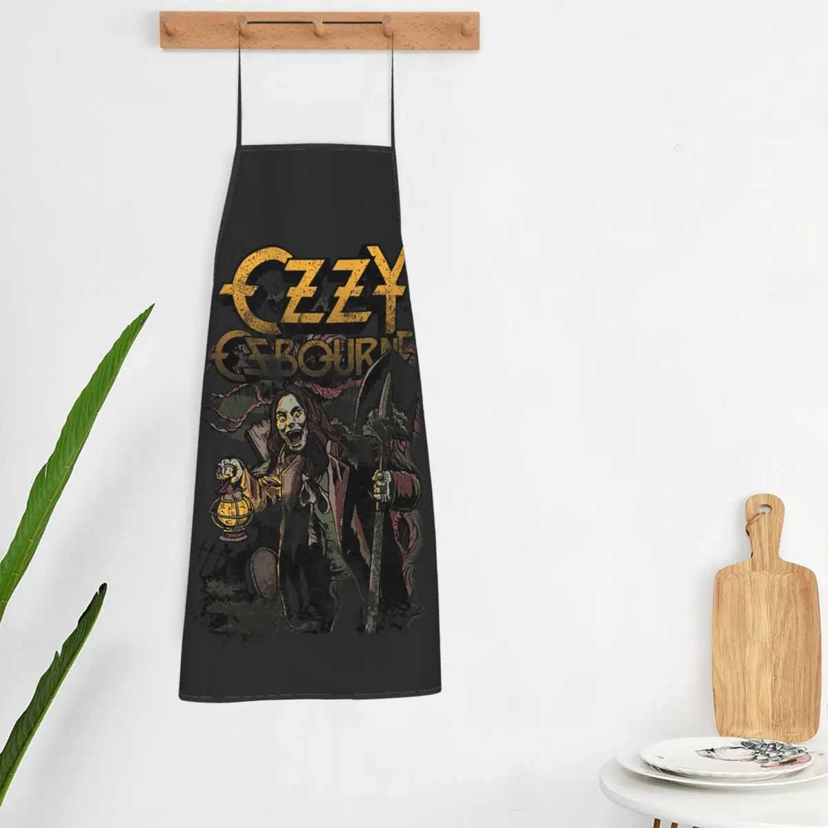 Фото Фартук Ozzy Osbourne для поваров и поварих, без рукавов, для кухни, уборки, садоводства, для женщин и мужчин №5