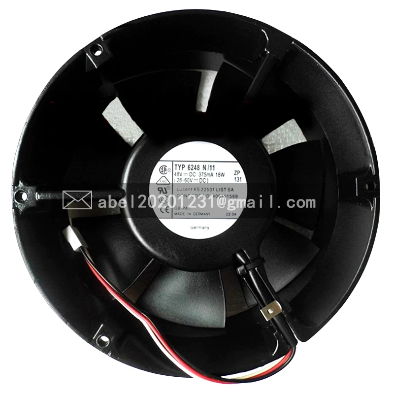 BRAND NEW TYP 6248N/11 6248 N/11 DC 48V 18W Centrifugal COOLING FAN COOLER 17251 172*172*51MM