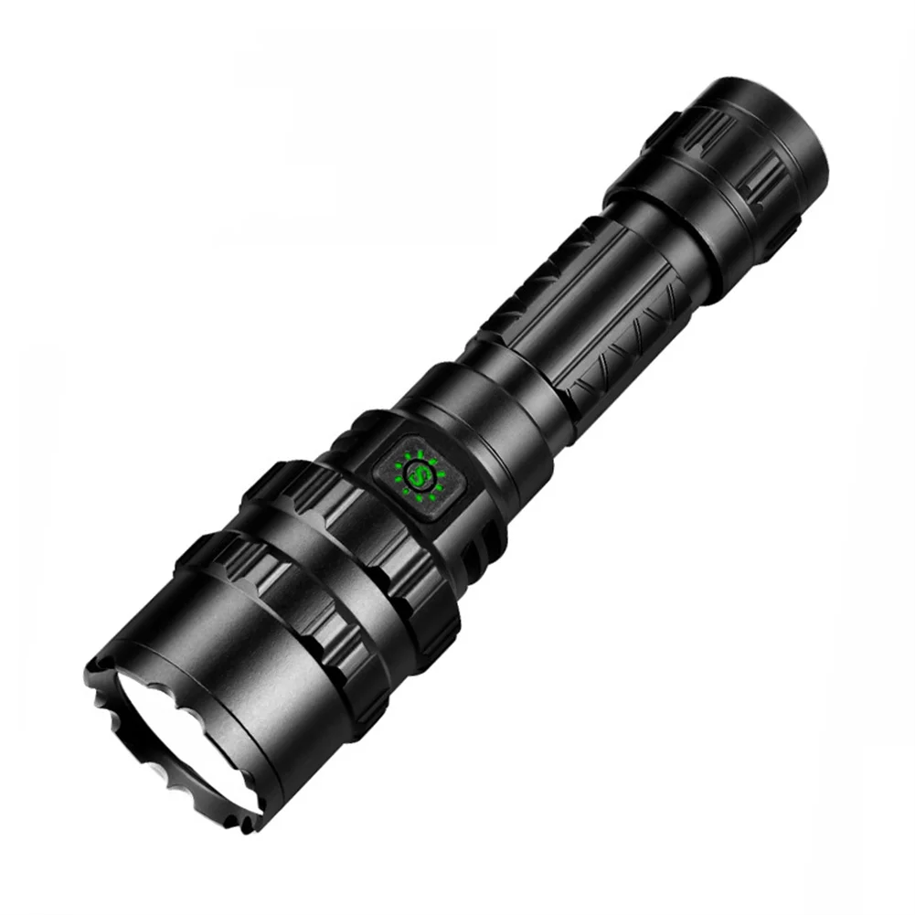 

Aluminum Alloy Torch Black Direct Usb Charging Led Flashlight Powerful