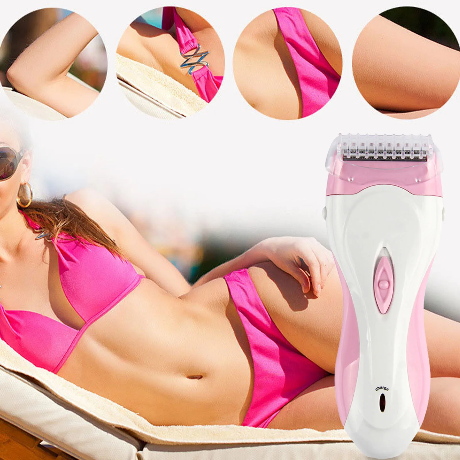 

Shaver For Women Electric Shaver For Women Sensitive Skin Moisturizing Razor For Face Legs Underarm Portable Cordless Stainless