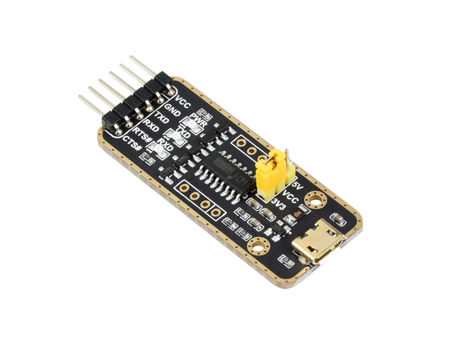 Фото Модуль Waveshare USB-UART, разъемы Micro/Mini/Type-A/Type-C, передача высокой скорости передачи данных, применимо для нескольких устройств №1