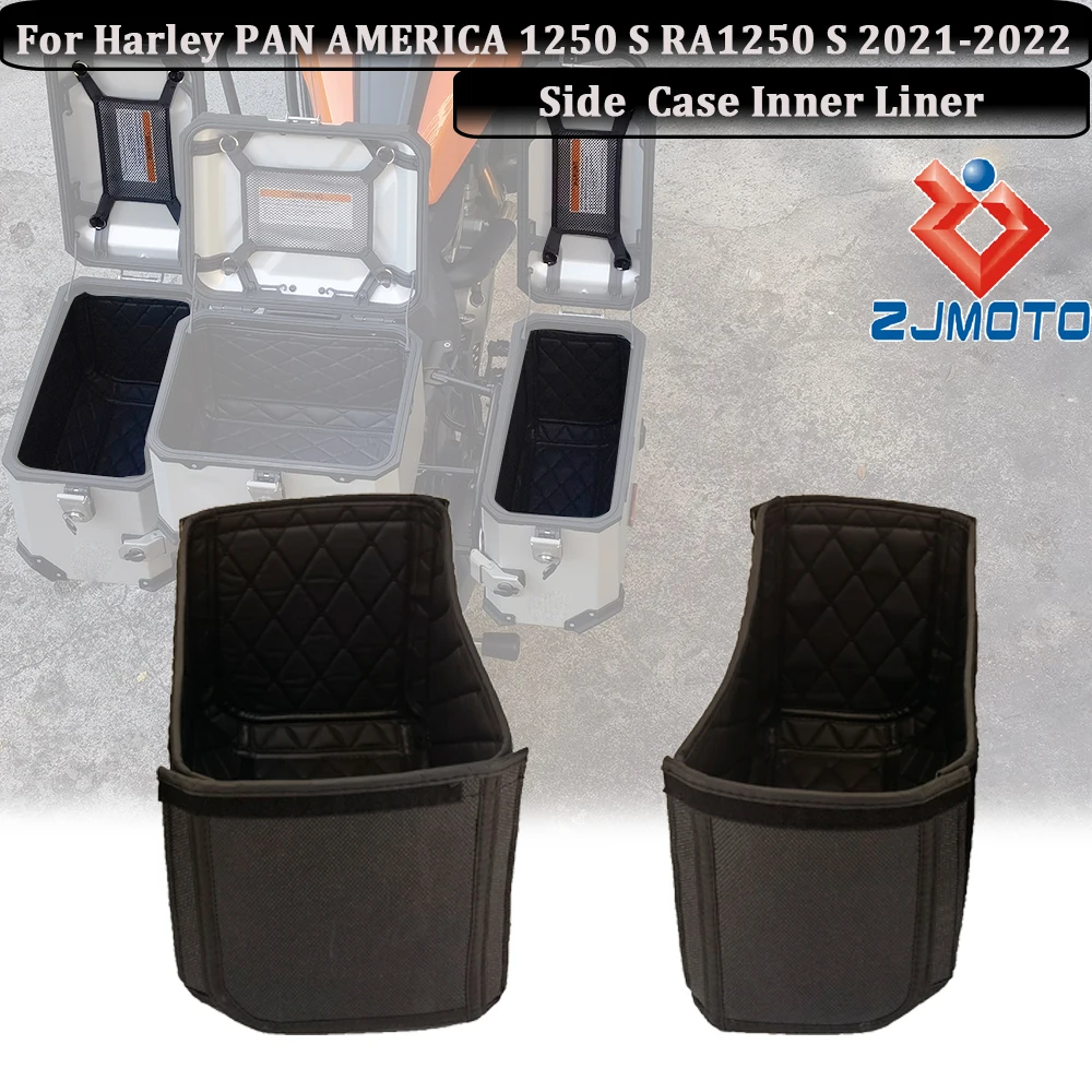 

2PCS Side Boxes Saddlebag Side Case Inner Liner for Harley Pan America RA1250 RA1250S 1250 S PA1250 Touring Luggage Pannier Pad