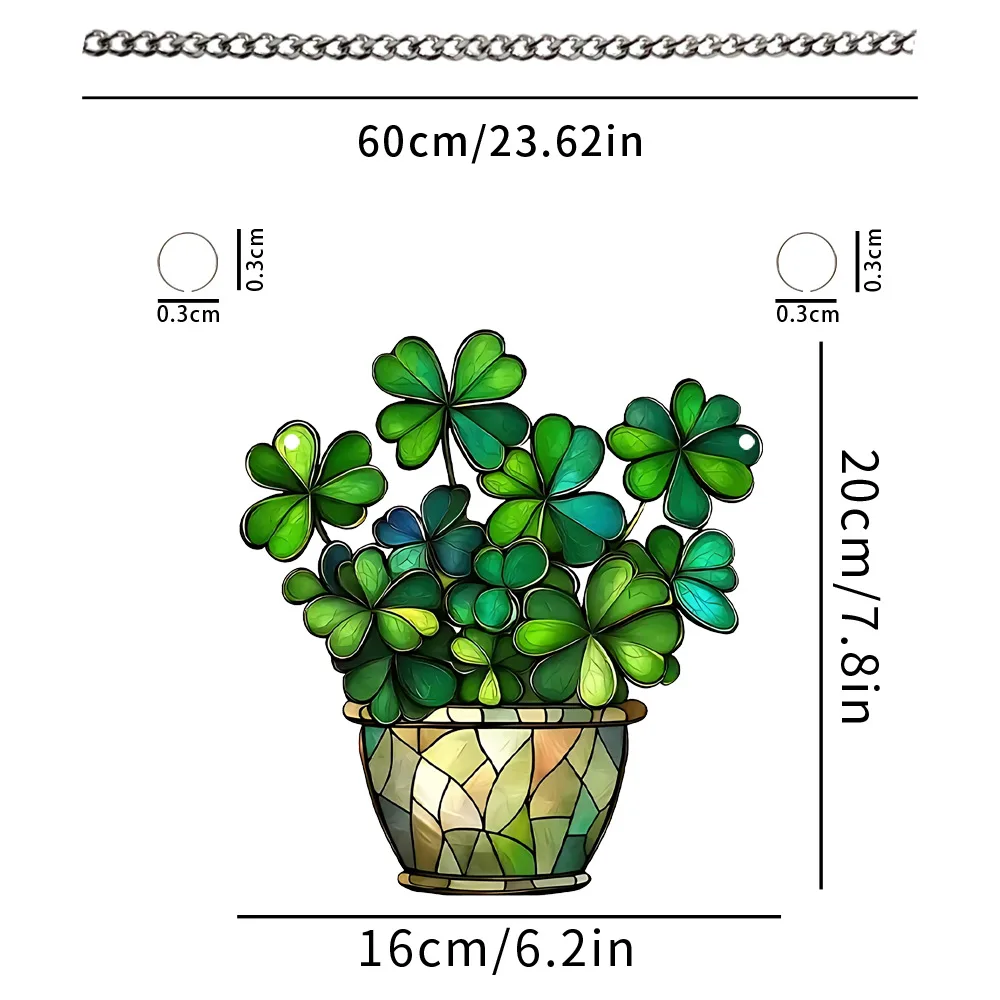 

Пластиковая подвесная цепочка Lucky Clover 2D PGY